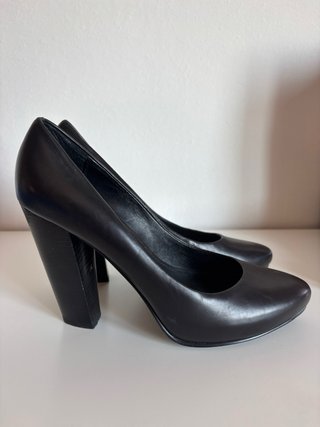 Décolleté ASH Nere Pelle Vera Tg 37 Tacco