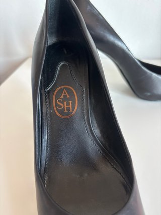 Décolleté ASH Nere Pelle Vera Tg 37 Tacco