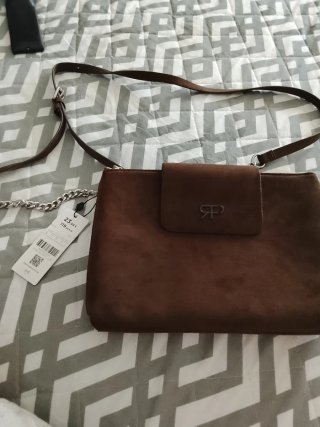 Bolso efecto piel khaki