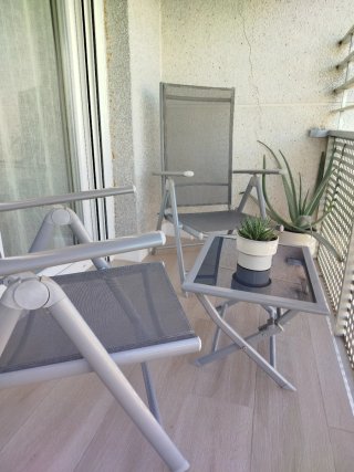Conjunto Terraza 2 Sillas y Mesa Plegables