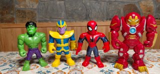 Figuras Superhéroes Marvel (Hulk, Thanos, Spiderma