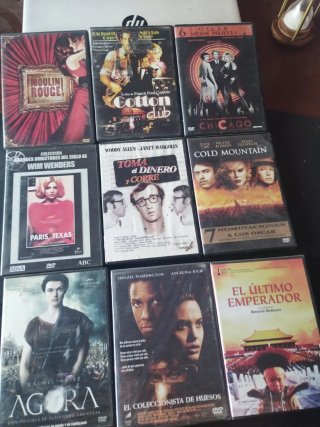 Lote 9 DVDs: Woody Allen, Richard Gere, Bertolucci