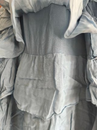 Vestido de volantes azul