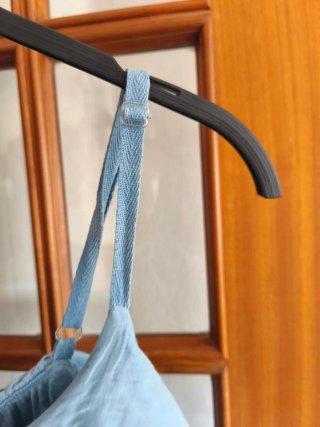 Vestido de volantes azul