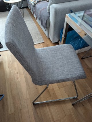Mesa Comedor Cristal/Cromo. Modelo Glivarp Ikea