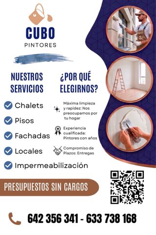 Servicios de pintura para chalets, pisos y fachada