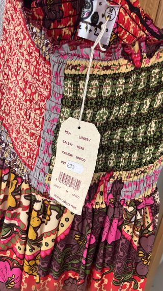 Vestido largo estampado bohemio