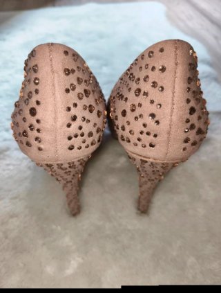 Zapatos de tacón con pedrería La Strada Talla 40