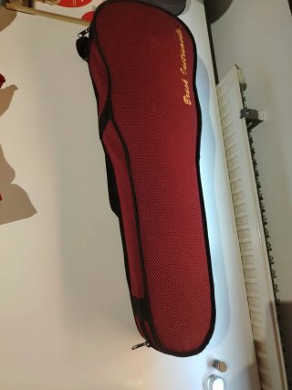 Violín 4/4 con arco, funda, pez rubia.