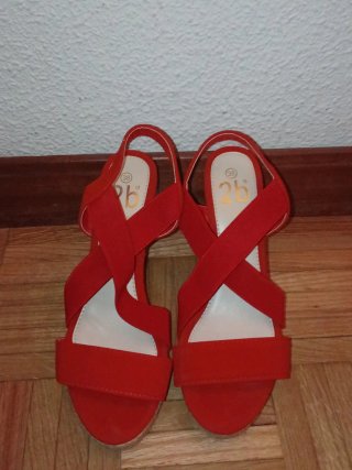 Sandalias Rojas 2b Talla 38