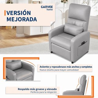 Sillón Relax Eléctrico Masaje Gris
