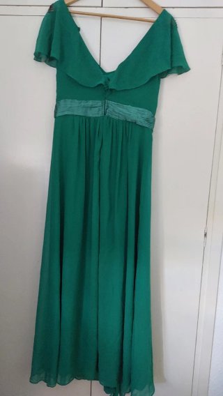 Vestido largo verde elegante