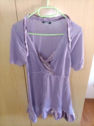 Blusa made in Italy viola taglia S
