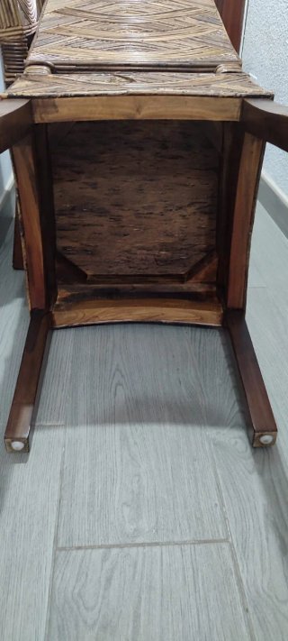 Pack 6 Sillas Comedor Madera y Caña Natural