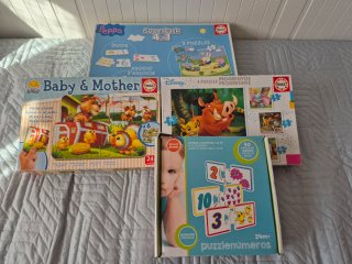 Lote 4 Puzzles Infantiles Educa y Peppa Pig