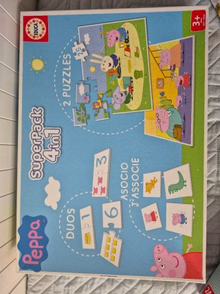 Lote 4 Puzzles Infantiles Educa y Peppa Pig