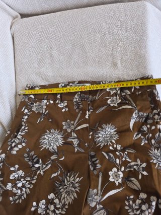 Max Mara Pantalones Estampados Marrones