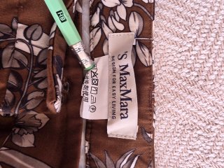 Max Mara Pantalones Estampados Marrones