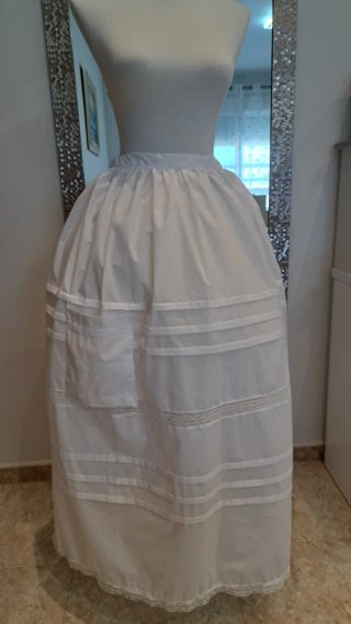 Enagua blanca niña o adulta