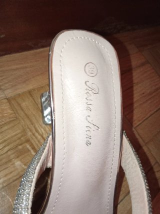 Sandalias alpargatas Rossa Siena doradas y platead