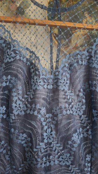 Vestido azul encaje años 30 Talla M/L