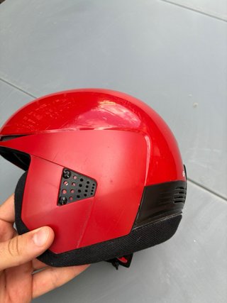 Casco de esquí Wedze rojo