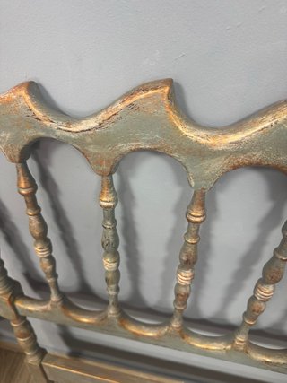 Cabecero de cama restaurado madera