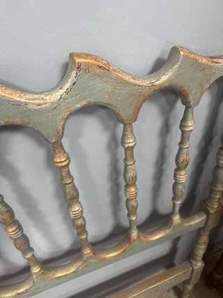 Cabecero de cama restaurado madera