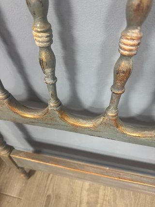 Cabecero de cama restaurado madera