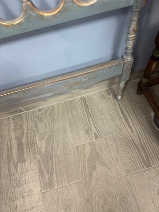 Cabecero de cama restaurado madera