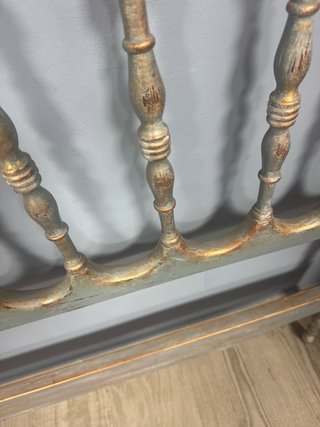 Cabecero de cama restaurado madera