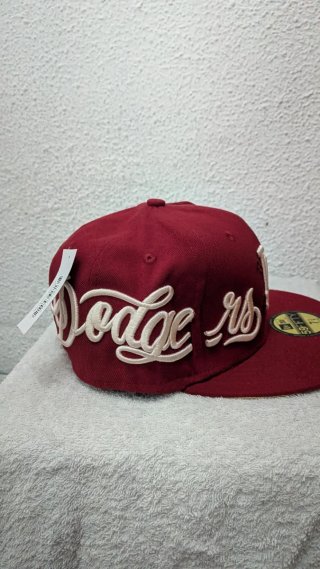 New Era 59FIFTY LA Dodgers Roja Letras