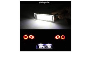 2x Luz LED Matrícula Renault