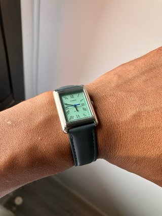 Reloj Casio Tank Esfera Verde Menta