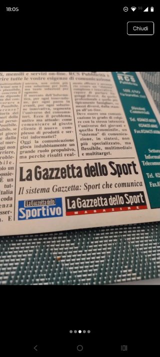 Tappetino mouse Corriere della sera vintage
