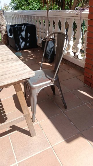Sillas Tolix Chaise A (Plata) .Pack de 8 unidades.