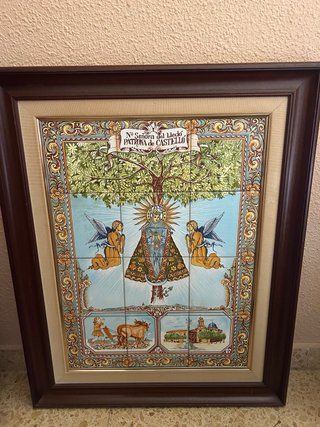 Antiguo panel azulejos Ntra. Sra. del Lledo
