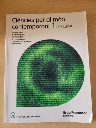 Libro Ciencies Bachillerato
