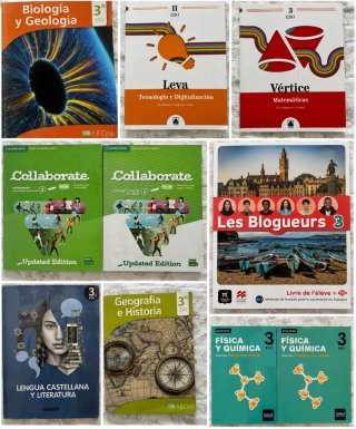 Lote de libros de 3°ESO en muy buen estado.