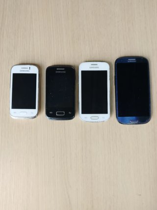 Lote 4 Smartphones Samsung Táctiles