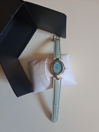 Reloj Mujer Plata y Turquesa