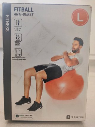 Pelota Fitness Ejercicio Casa Naranja