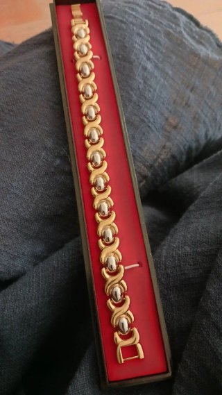 Pulsera Acero Inoxidable Oro y Plata