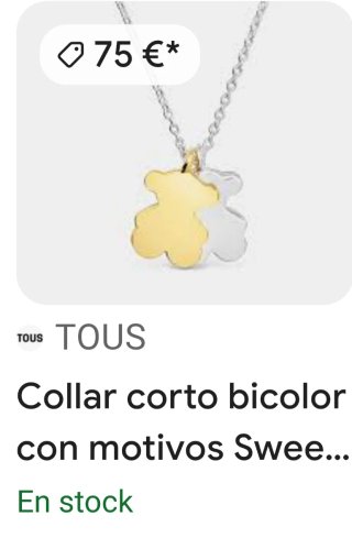 Collar Tous modelo Sweet Dolls