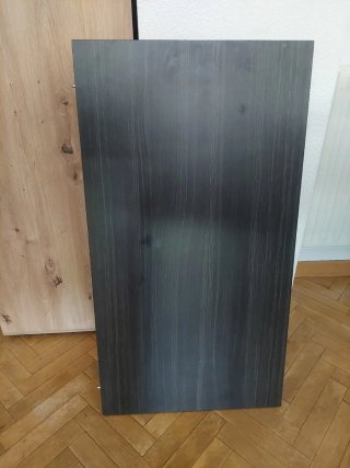 Mesa consola extensible gris madera