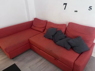 Sofá modular grande color teja