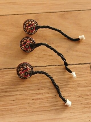 3 Motores Brushless 1102 9000KV + 3 Hélices 2"