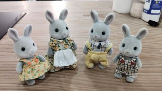 Casa Sylvanian Families, con familia de conejitos