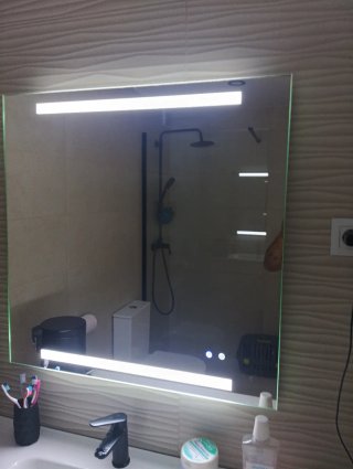 Espejo con Bluetooth y Luz LED