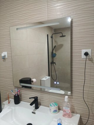 Espejo con Bluetooth y Luz LED